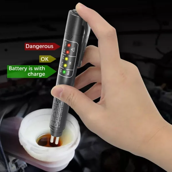 Universal Brake Fluid Tester Accurate Oil Quality Diagnostic Tools LED Indicator Liquid Testing Pen Automotive