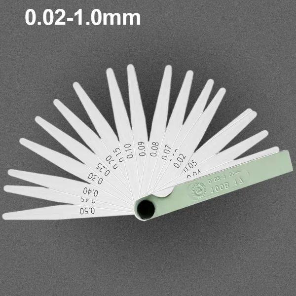 0.02-1.00mm 17 Blades Feeler Gauge Metric Gap Filler Gage Measurment Tool For Engine Valve Adjustment