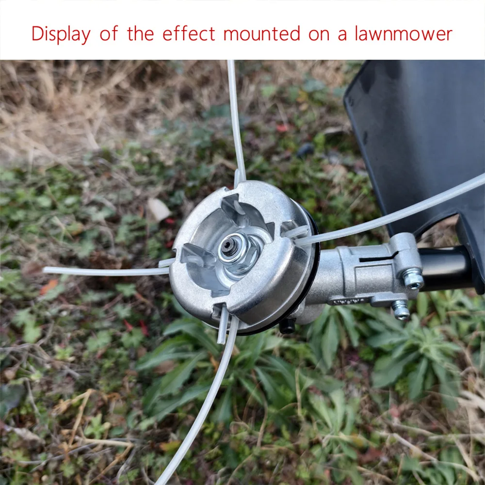 Universal Aluminum Alloy Lawn Mower Head and Replacement Nylon Steel for Lawn Mowing Line Lawn Mower Weed Head