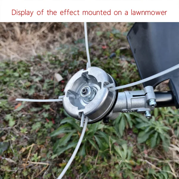 Universal Aluminum Alloy Lawn Mower Head and Replacement Nylon Steel for Lawn Mowing Line Lawn Mower Weed Head