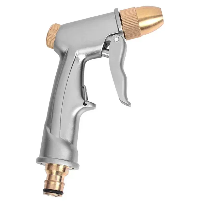 High Pressure Water Spray Gun Metal Brass Nozzle Garden Hose Pipe Lawn Car Wash Sprayer Sprinkler Car Wash Too