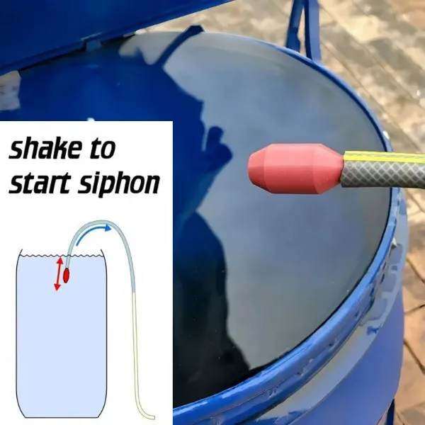 Self-Priming Siphon Pump For Water-Manual Shake Operated,Outdoor Patio Watering Accessory, Automatic Garden Ho