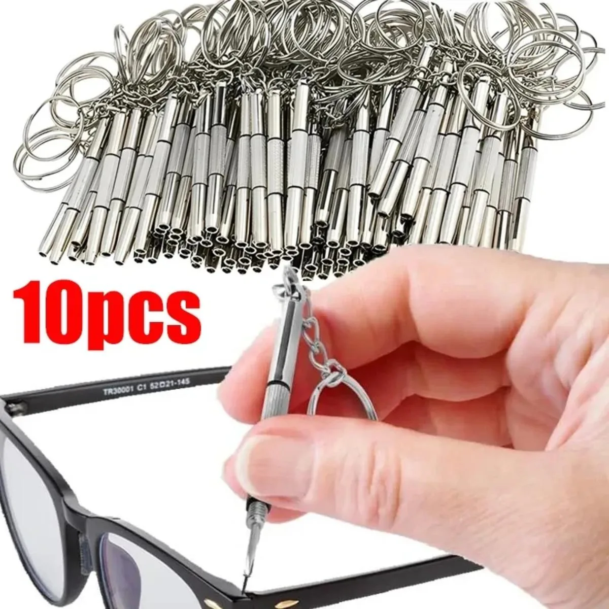 1/2/10pcs Mini 3 in1 Screwdriver Eyeglass Optical Eye Glasses Portable Spectacles Watch Repair Kit Practical H