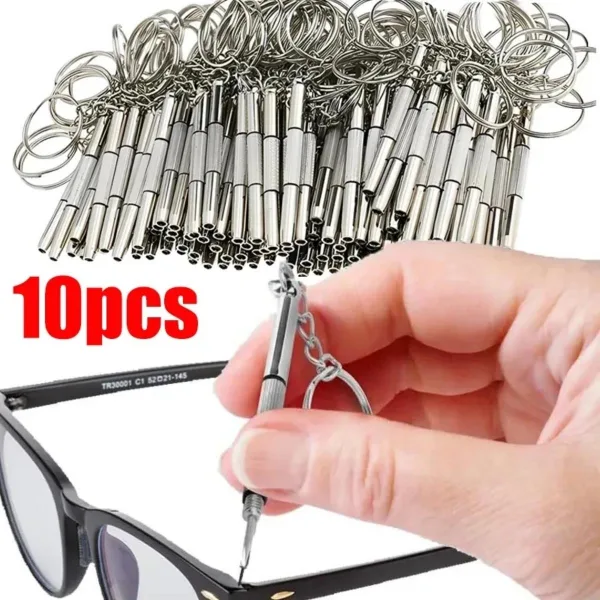 1/2/10pcs Mini 3 in1 Screwdriver Eyeglass Optical Eye Glasses Portable Spectacles Watch Repair Kit Practical H