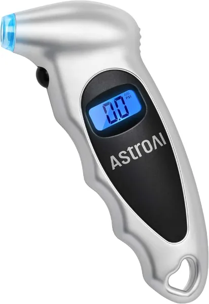 AstroAI Digital Tire Pressure Gauge 0-150PSI Calibrated to ANSI B40.7 +/-1PSI, Accurate in 0.1 Increments, Tir