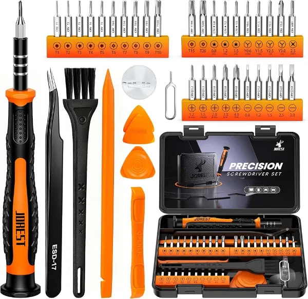 JOREST Small Precision Screwdriver Set with Torx Triwing Phillips, Mini Repair Tool Kit for Macbook, Computer,